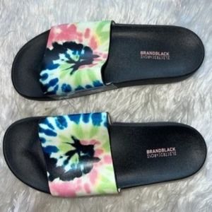Brandblack x Electric Rose Tie Dye Sandals Size 9.5